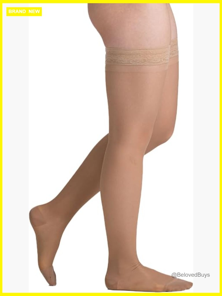 Medium Thigh High Graduated Compression Stockings 2030 Mmhg Firm Pressure